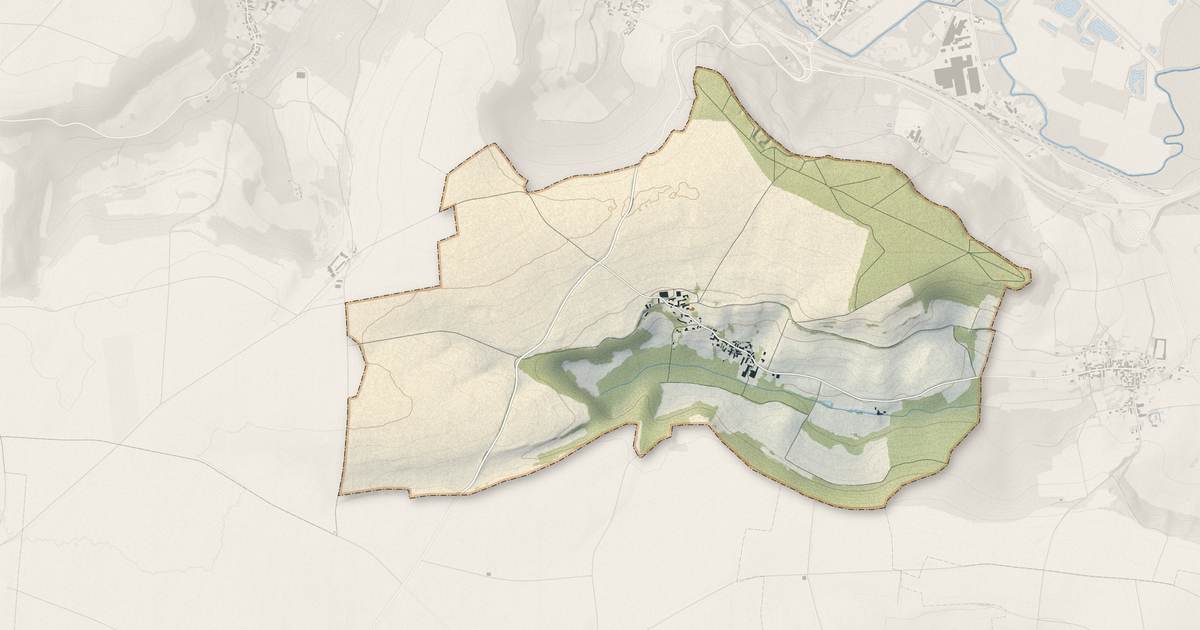 Portrait cartographique de Cerseuil : relief, eau, forêts, bâti et voies, calculés à partir des données de l'IGN