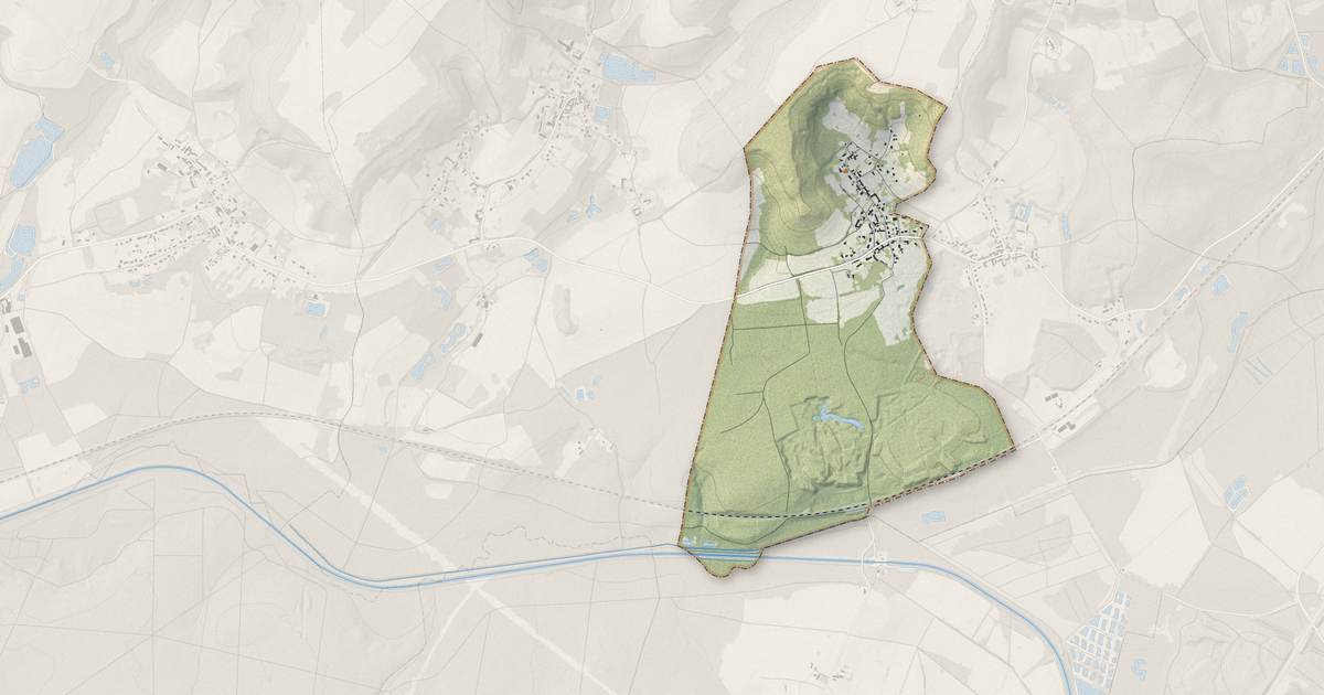 Portrait cartographique de Chaillevois : relief, eau, forêts, bâti et voies, calculés à partir des données de l'IGN