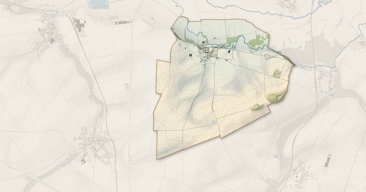 Portrait cartographique de Chalandry : relief, eau, forêts, bâti et voies, calculés à partir des données de l'IGN