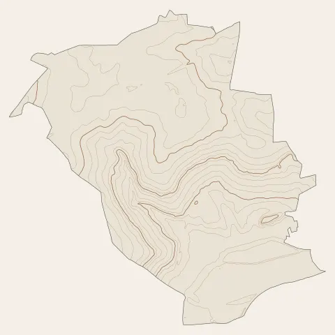 Château-Thierry : courbes de niveau