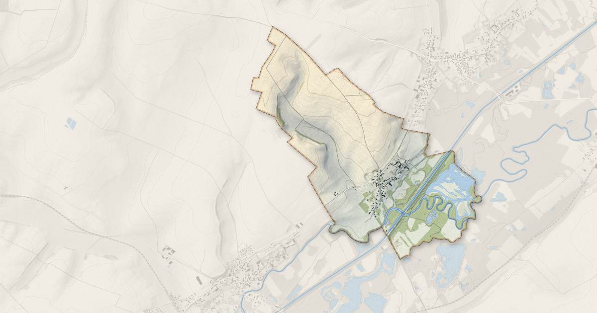 Portrait cartographique de Châtillon-sur-Oise : relief, eau, forêts, bâti et voies, calculés à partir des données de l'IGN