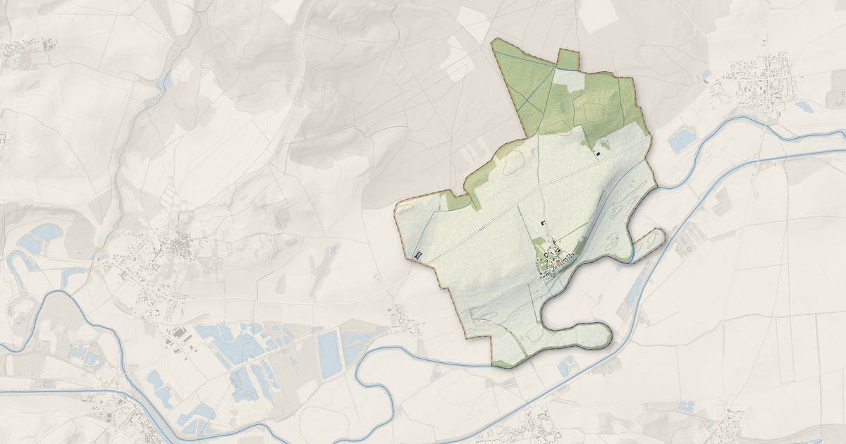 Portrait cartographique de Chaudardes : relief, eau, forêts, bâti et voies, calculés à partir des données de l'IGN