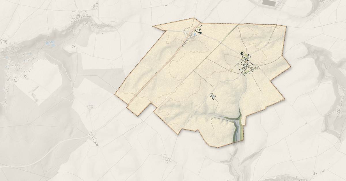 Portrait cartographique de Chaudun : relief, eau, forêts, bâti et voies, calculés à partir des données de l'IGN