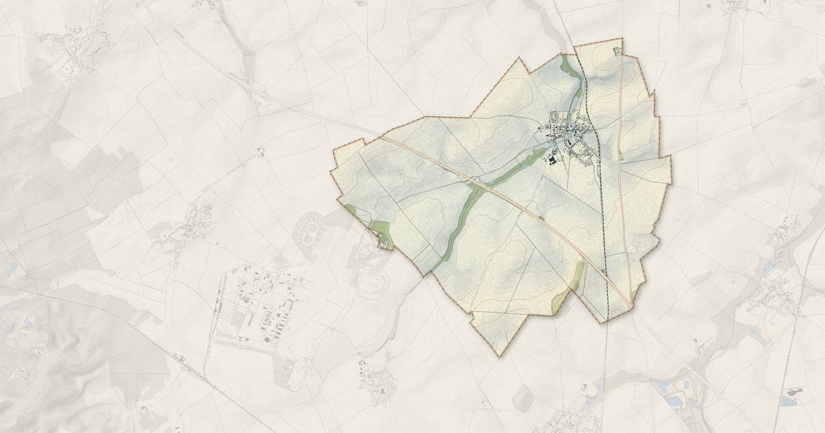 Portrait cartographique de Chéry-lès-Pouilly : relief, eau, forêts, bâti et voies, calculés à partir des données de l'IGN