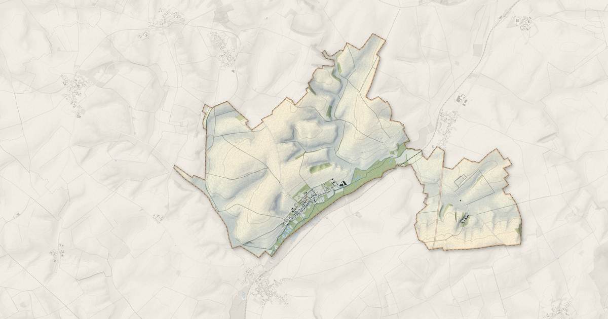 Portrait cartographique de Chevresis-Monceau : relief, eau, forêts, bâti et voies, calculés à partir des données de l'IGN