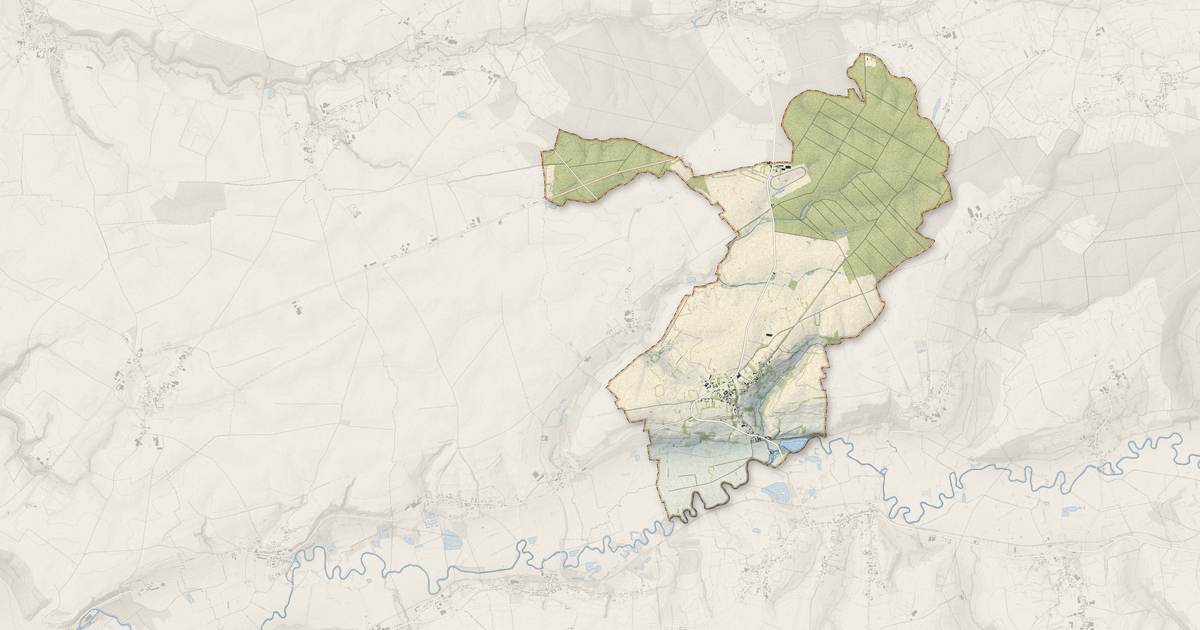 Portrait cartographique de Chigny : relief, eau, forêts, bâti et voies, calculés à partir des données de l'IGN