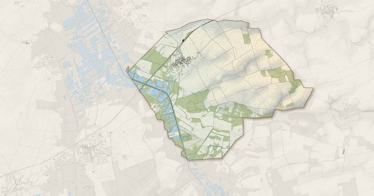 Portrait cartographique de Chivres-en-Laonnois : relief, eau, forêts, bâti et voies, calculés à partir des données de l'IGN