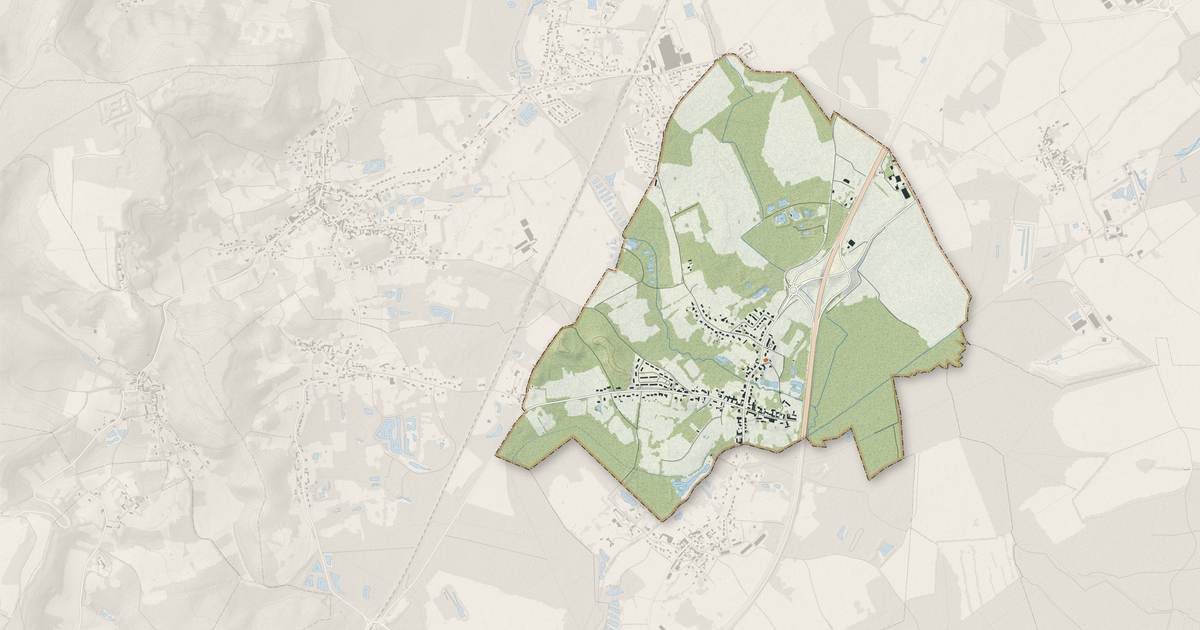 Portrait cartographique de Chivy-lès-Étouvelles : relief, eau, forêts, bâti et voies, calculés à partir des données de l'IGN