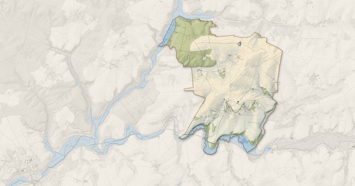 Portrait cartographique de Chouy : relief, eau, forêts, bâti et voies, calculés à partir des données de l'IGN