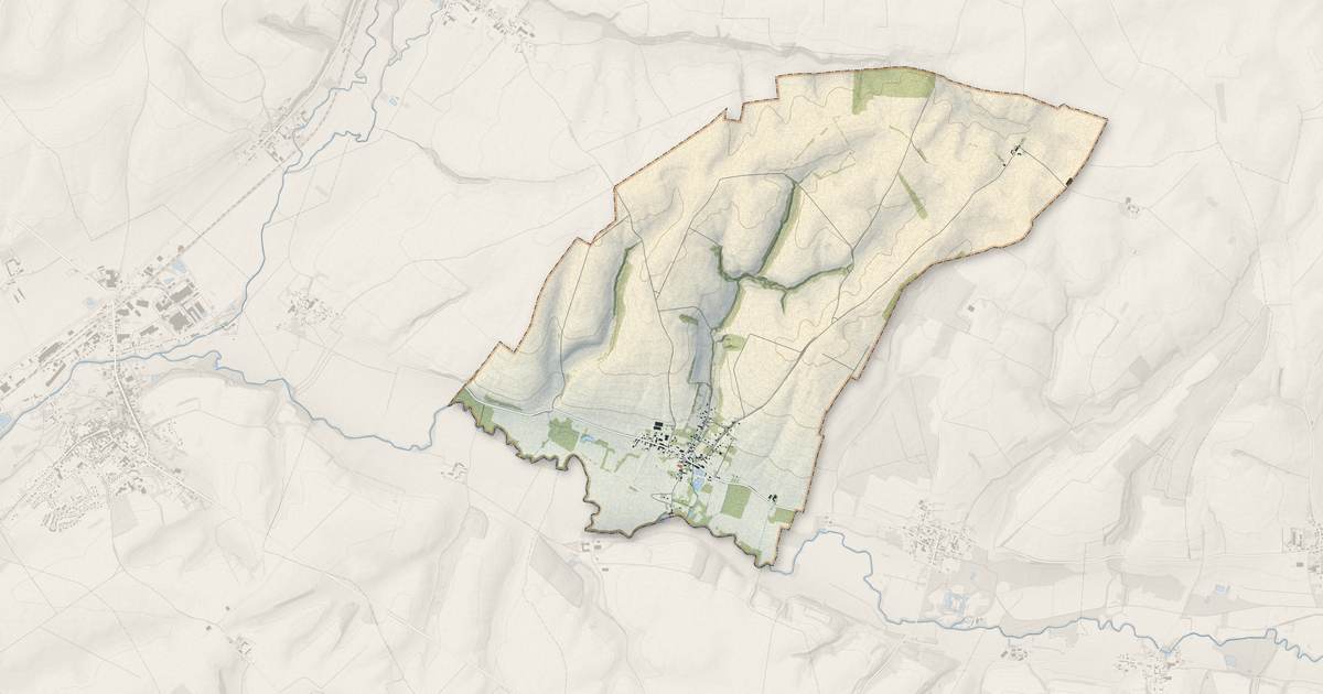 Portrait cartographique de Cilly : relief, eau, forêts, bâti et voies, calculés à partir des données de l'IGN