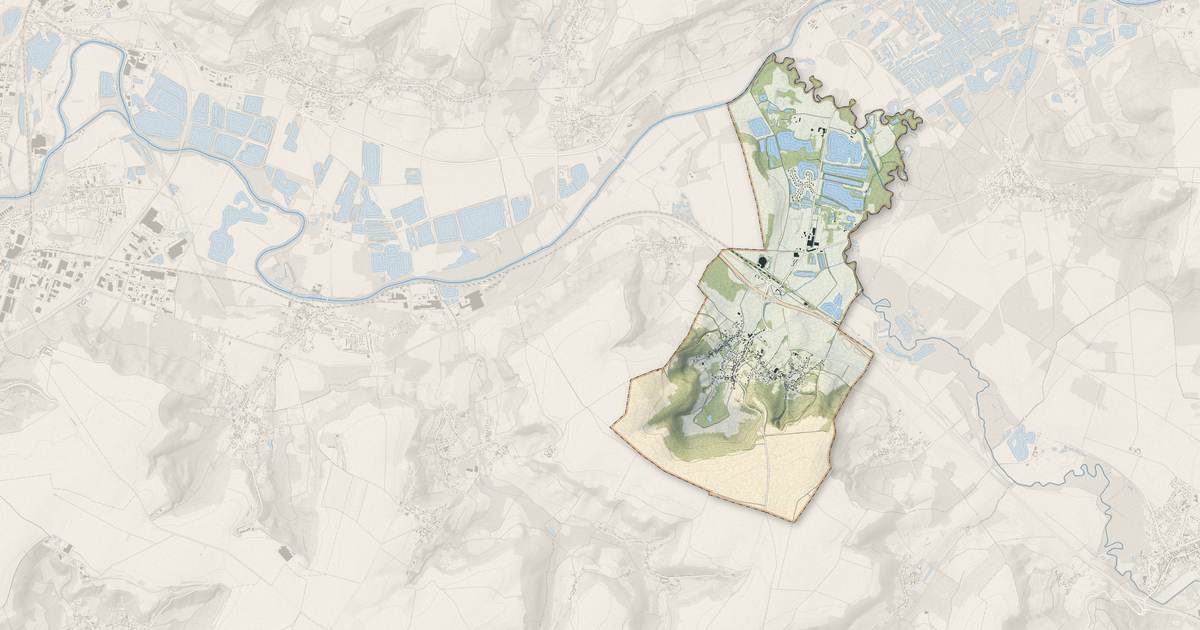 Portrait cartographique de Ciry-Salsogne : relief, eau, forêts, bâti et voies, calculés à partir des données de l'IGN