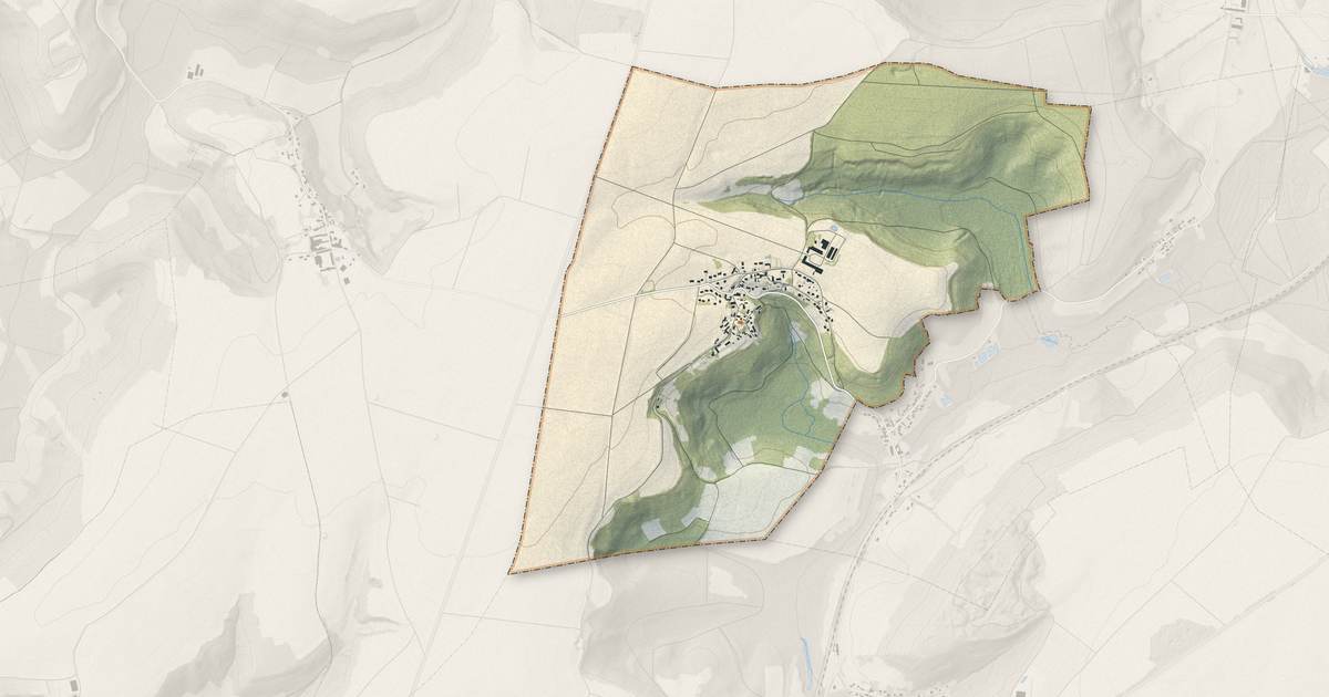Portrait cartographique de Clamecy : relief, eau, forêts, bâti et voies, calculés à partir des données de l'IGN