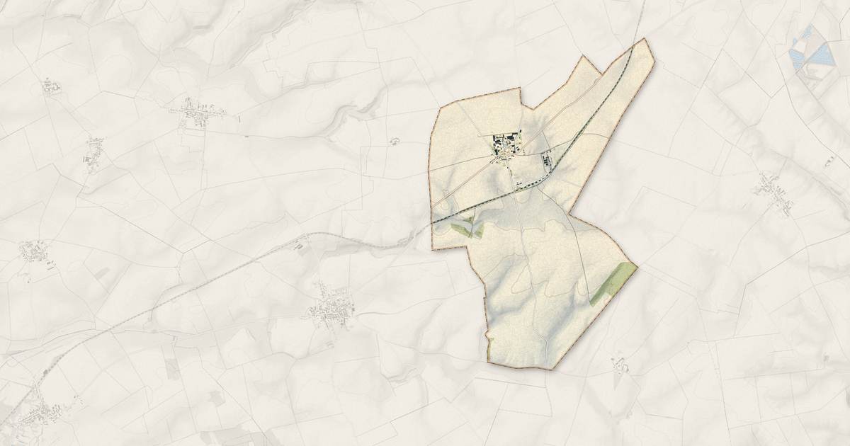 Portrait cartographique de Clermont-les-Fermes : relief, eau, forêts, bâti et voies, calculés à partir des données de l'IGN