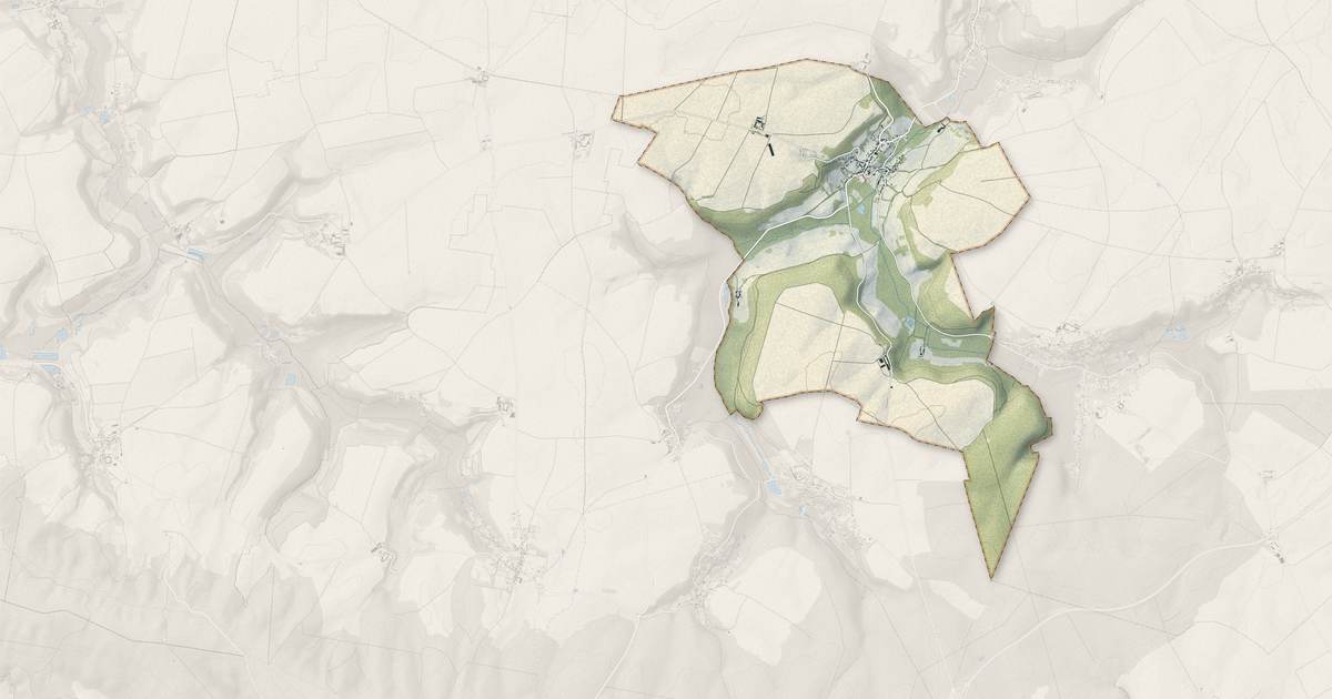 Portrait cartographique de Cœuvres-et-Valsery : relief, eau, forêts, bâti et voies, calculés à partir des données de l'IGN
