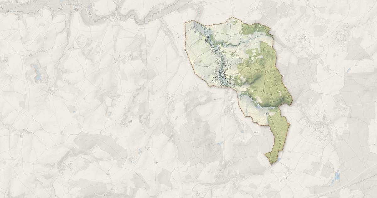 Portrait cartographique de Coincy : relief, eau, forêts, bâti et voies, calculés à partir des données de l'IGN