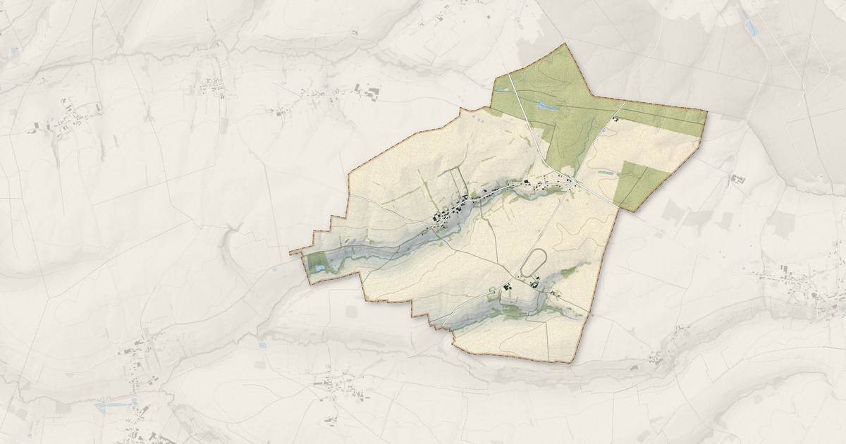 Portrait cartographique de Coingt : relief, eau, forêts, bâti et voies, calculés à partir des données de l'IGN