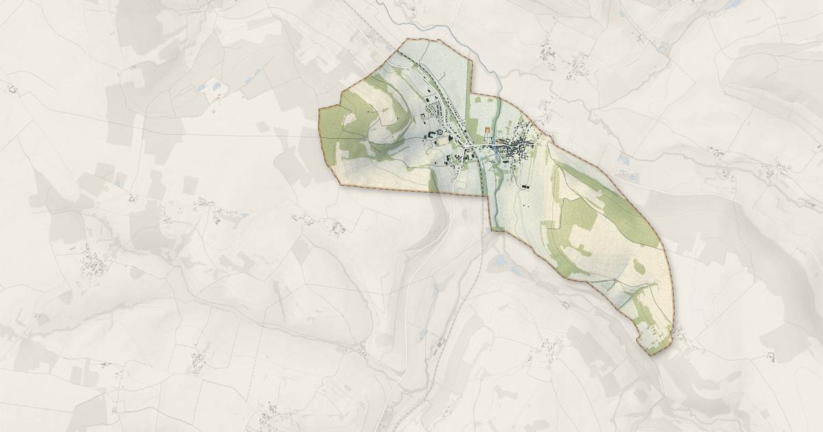 Portrait cartographique de Condé-en-Brie : relief, eau, forêts, bâti et voies, calculés à partir des données de l'IGN
