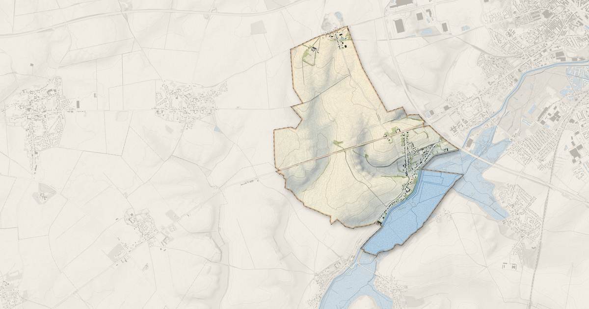 Portrait cartographique de Dallon : relief, eau, forêts, bâti et voies, calculés à partir des données de l'IGN