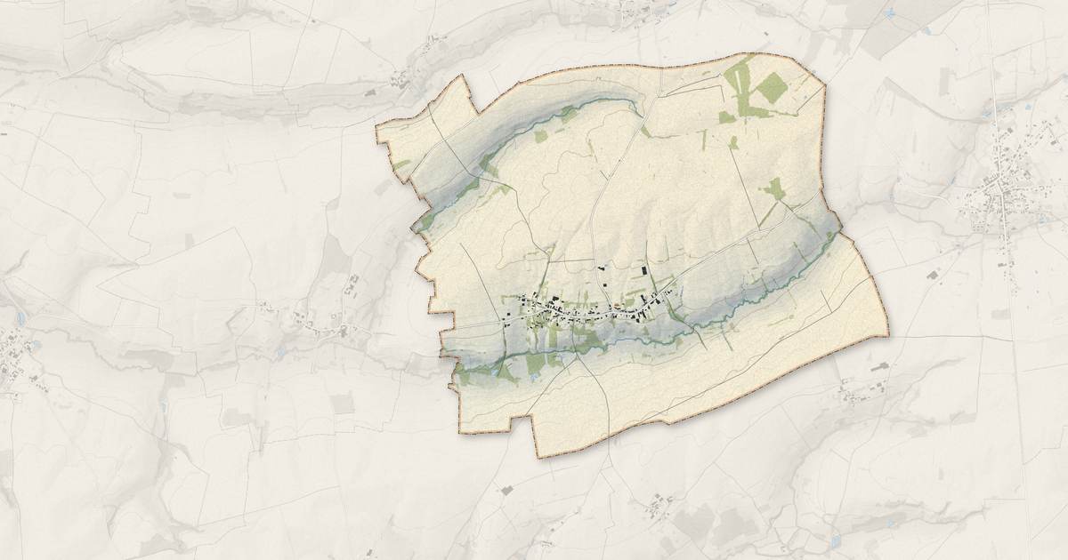Portrait cartographique de Dohis : relief, eau, forêts, bâti et voies, calculés à partir des données de l'IGN