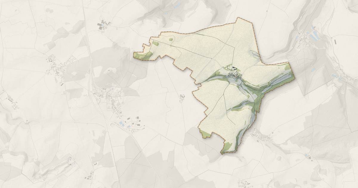 Portrait cartographique de Droizy : relief, eau, forêts, bâti et voies, calculés à partir des données de l'IGN