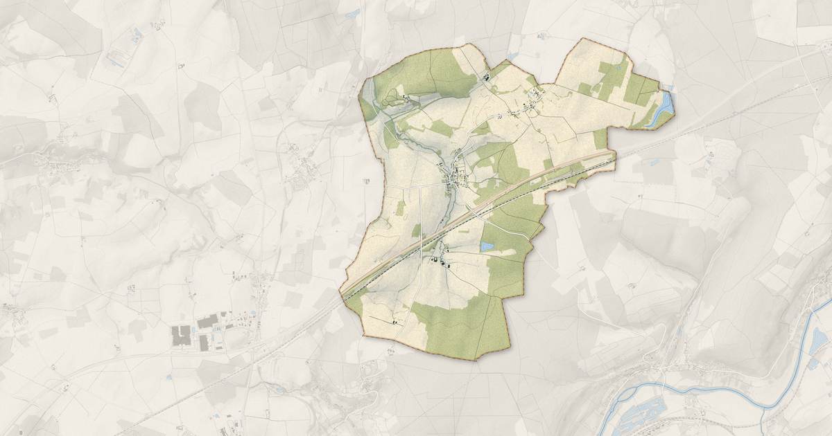 Portrait cartographique de Épieds : relief, eau, forêts, bâti et voies, calculés à partir des données de l'IGN
