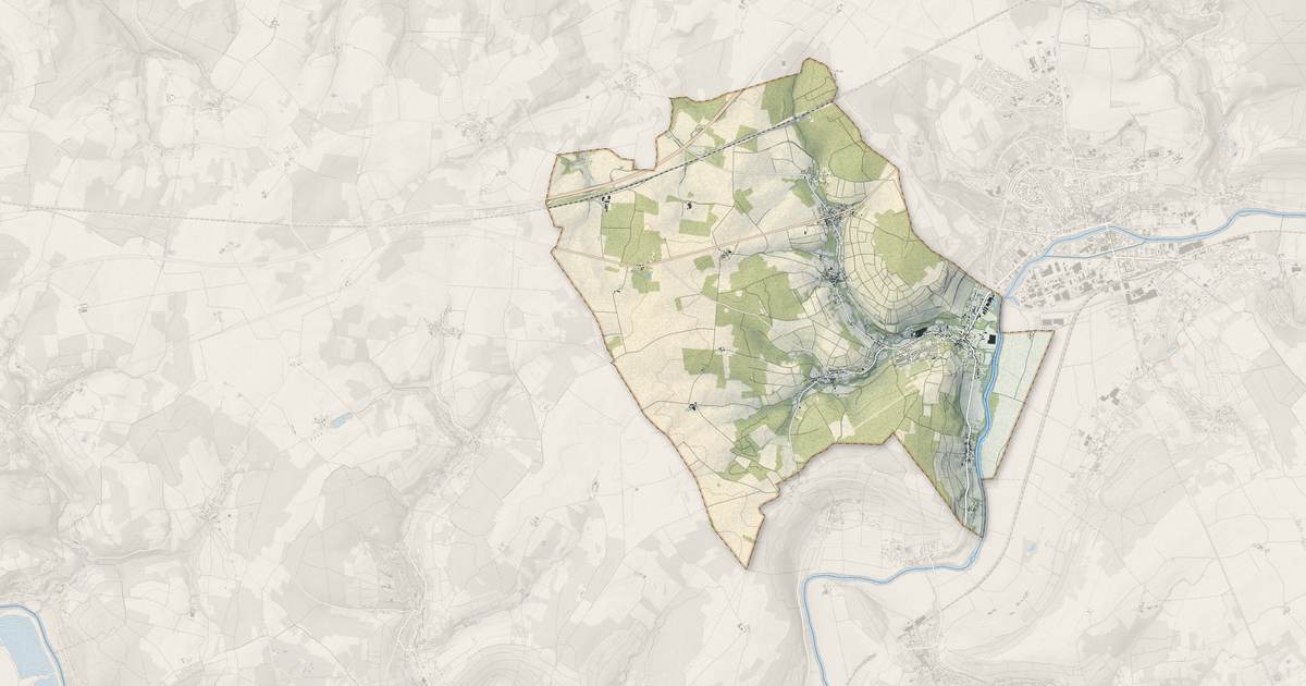 Portrait cartographique de Essômes-sur-Marne : relief, eau, forêts, bâti et voies, calculés à partir des données de l'IGN