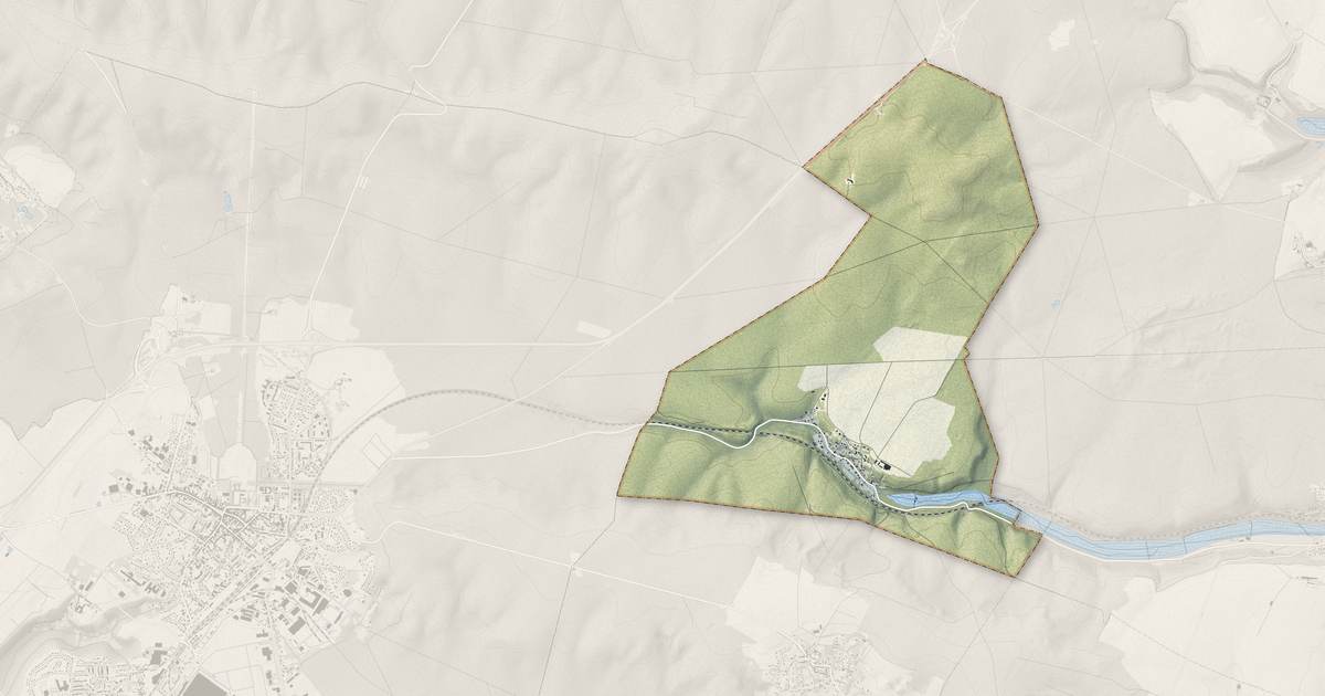 Portrait cartographique de Fleury : relief, eau, forêts, bâti et voies, calculés à partir des données de l'IGN