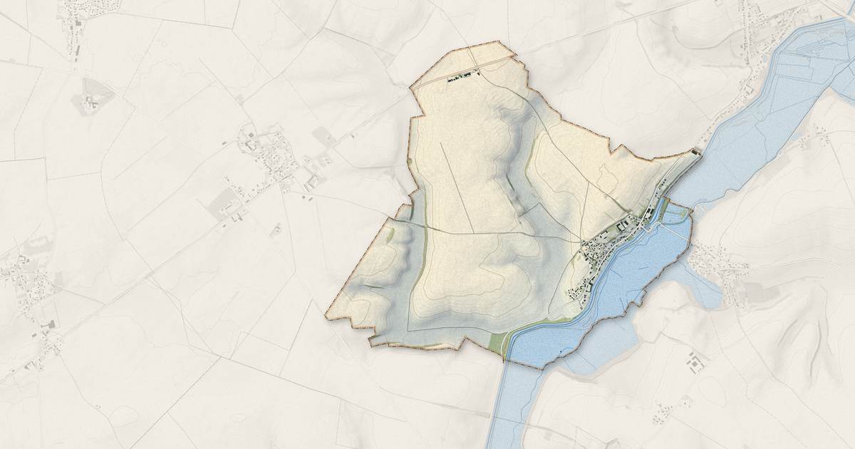 Portrait cartographique de Fontaine-lès-Clercs : relief, eau, forêts, bâti et voies, calculés à partir des données de l'IGN