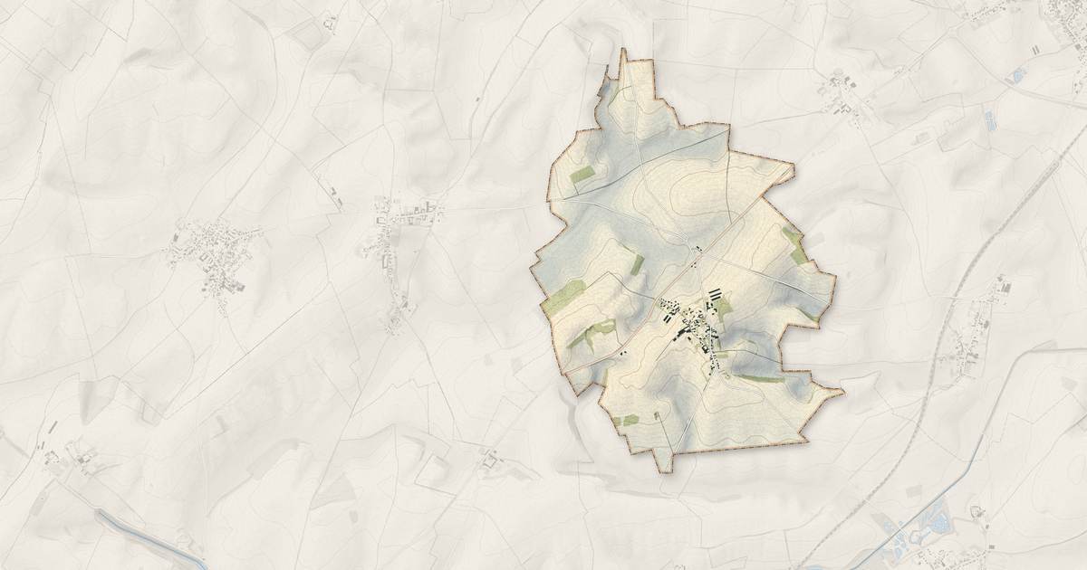 Portrait cartographique de Fontaine-Uterte : relief, eau, forêts, bâti et voies, calculés à partir des données de l'IGN