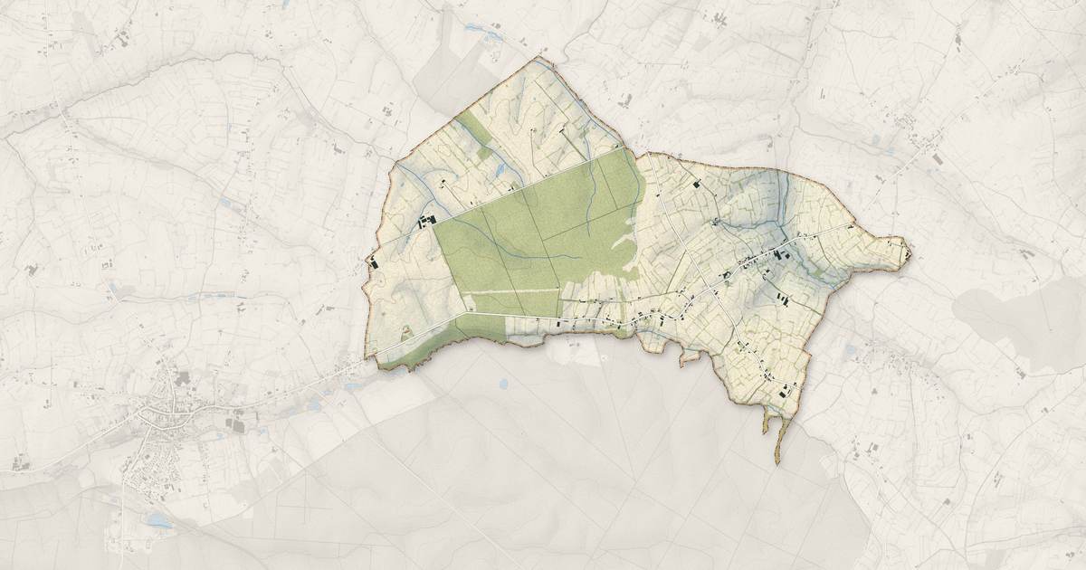 Portrait cartographique de Fontenelle : relief, eau, forêts, bâti et voies, calculés à partir des données de l'IGN