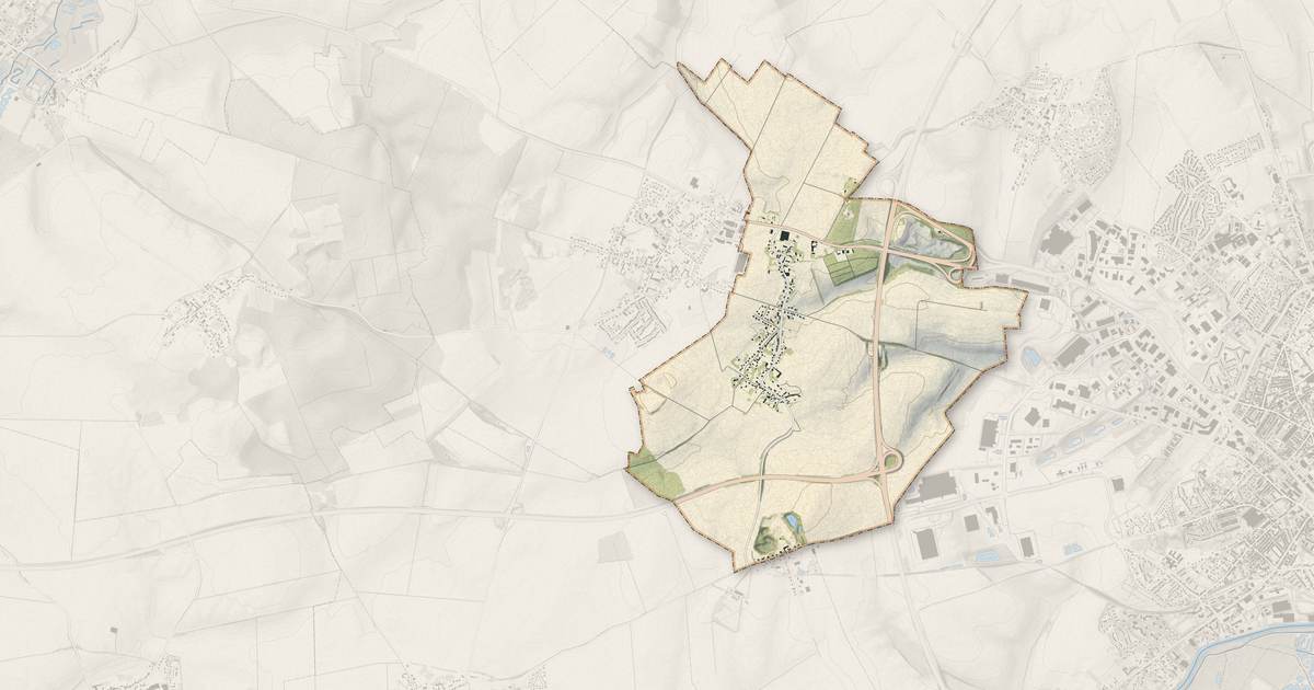 Portrait cartographique de Francilly-Selency : relief, eau, forêts, bâti et voies, calculés à partir des données de l'IGN