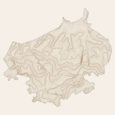 Fresnoy-le-Grand : courbes de niveau
