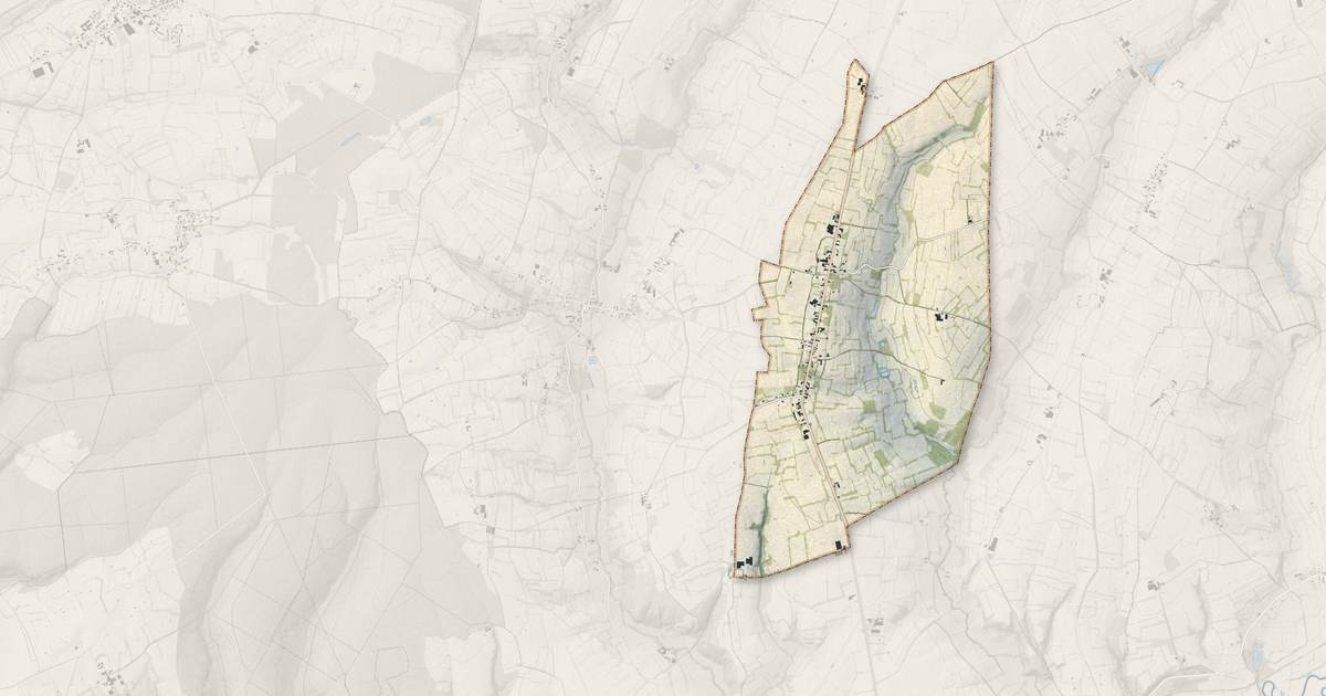Portrait cartographique de Froidestrées : relief, eau, forêts, bâti et voies, calculés à partir des données de l'IGN