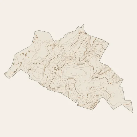 Gauchy : courbes de niveau