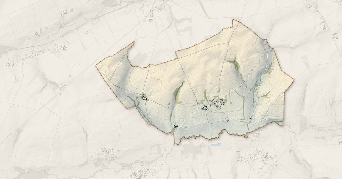 Portrait cartographique de Gronard : relief, eau, forêts, bâti et voies, calculés à partir des données de l'IGN