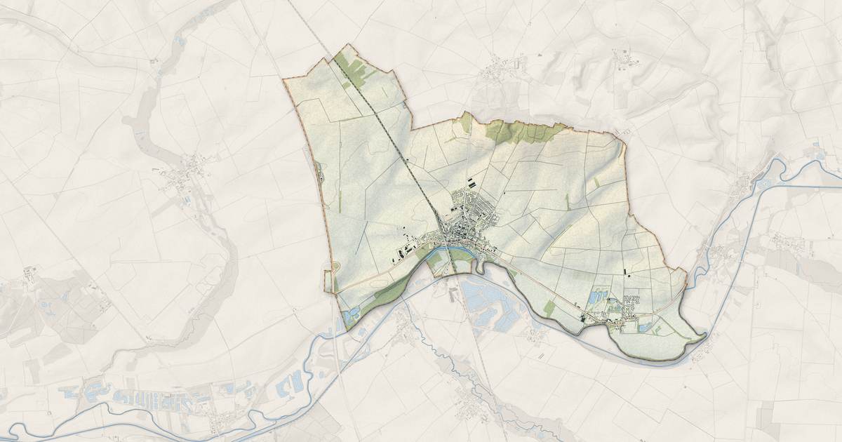 Portrait cartographique de Villeneuve-sur-Aisne : relief, eau, forêts, bâti et voies, calculés à partir des données de l'IGN