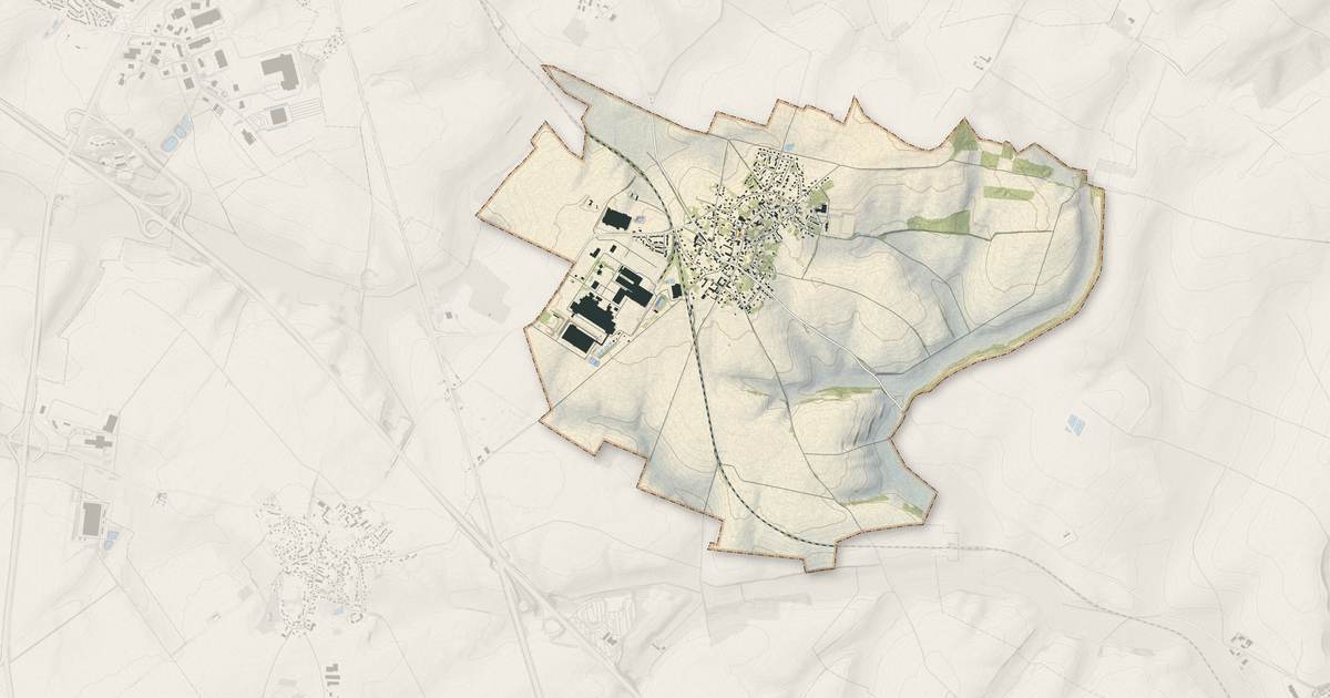 Portrait cartographique de Itancourt : relief, eau, forêts, bâti et voies, calculés à partir des données de l'IGN