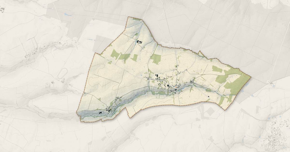 Portrait cartographique de Iviers : relief, eau, forêts, bâti et voies, calculés à partir des données de l'IGN