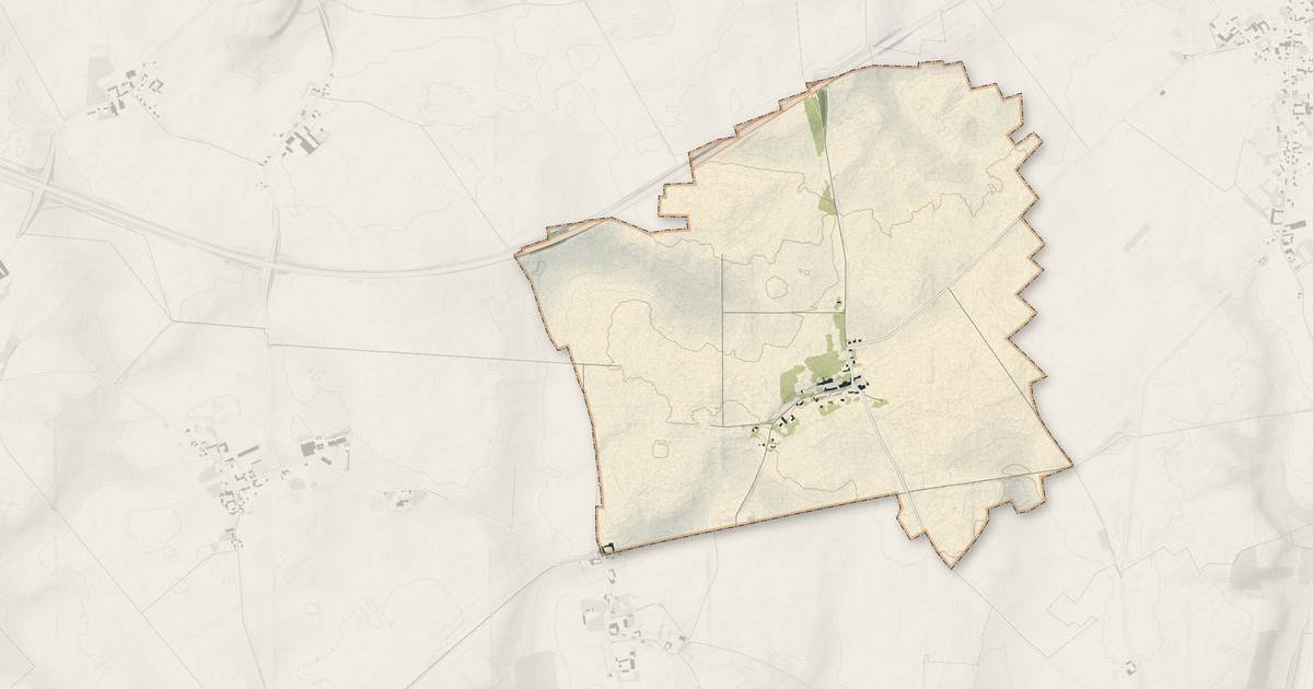 Portrait cartographique de Lanchy : relief, eau, forêts, bâti et voies, calculés à partir des données de l'IGN
