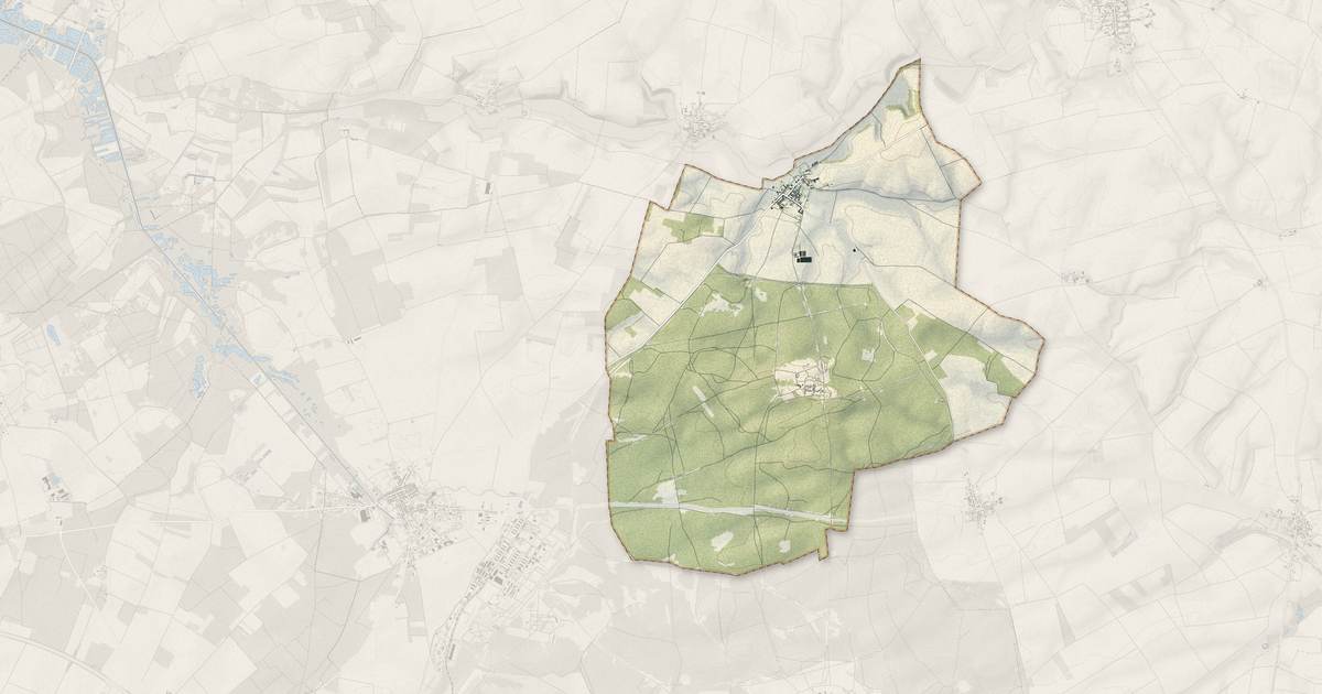 Portrait cartographique de Lappion : relief, eau, forêts, bâti et voies, calculés à partir des données de l'IGN