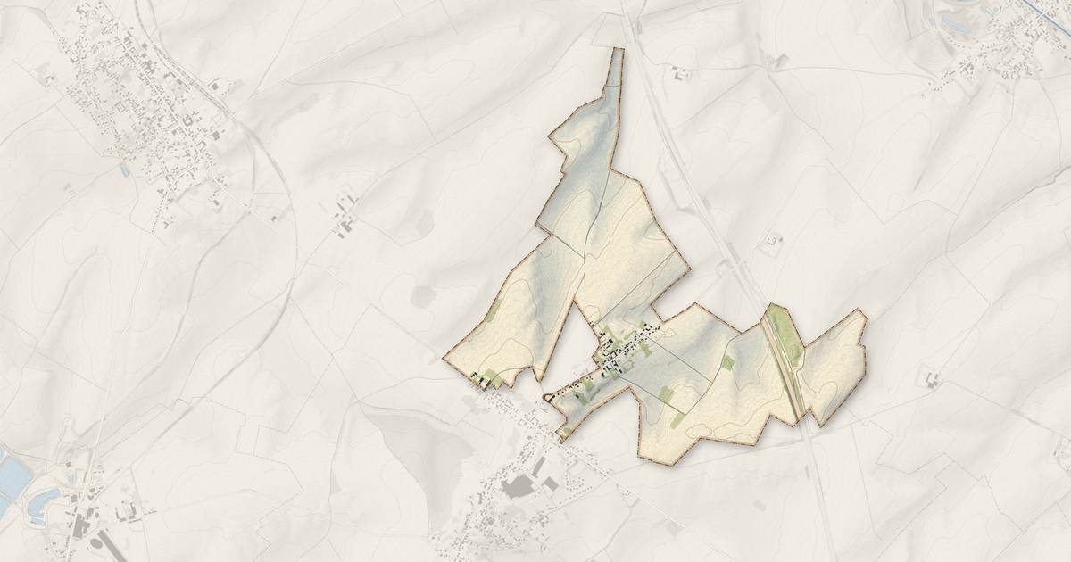 Portrait cartographique de Lempire : relief, eau, forêts, bâti et voies, calculés à partir des données de l'IGN