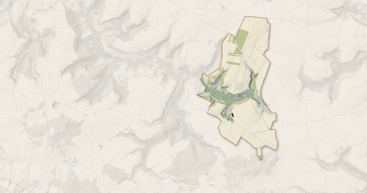 Portrait cartographique de Maast-et-Violaine : relief, eau, forêts, bâti et voies, calculés à partir des données de l'IGN