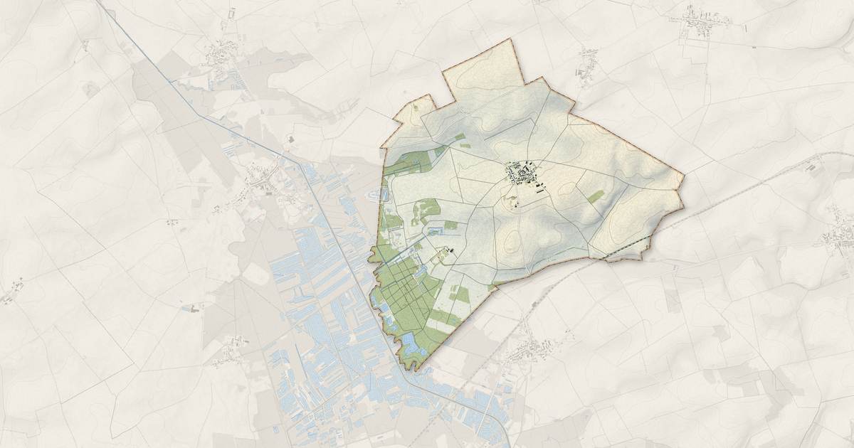 Portrait cartographique de Mâchecourt : relief, eau, forêts, bâti et voies, calculés à partir des données de l'IGN