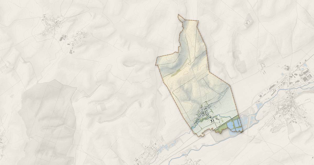 Portrait cartographique de Marcy-sous-Marle : relief, eau, forêts, bâti et voies, calculés à partir des données de l'IGN