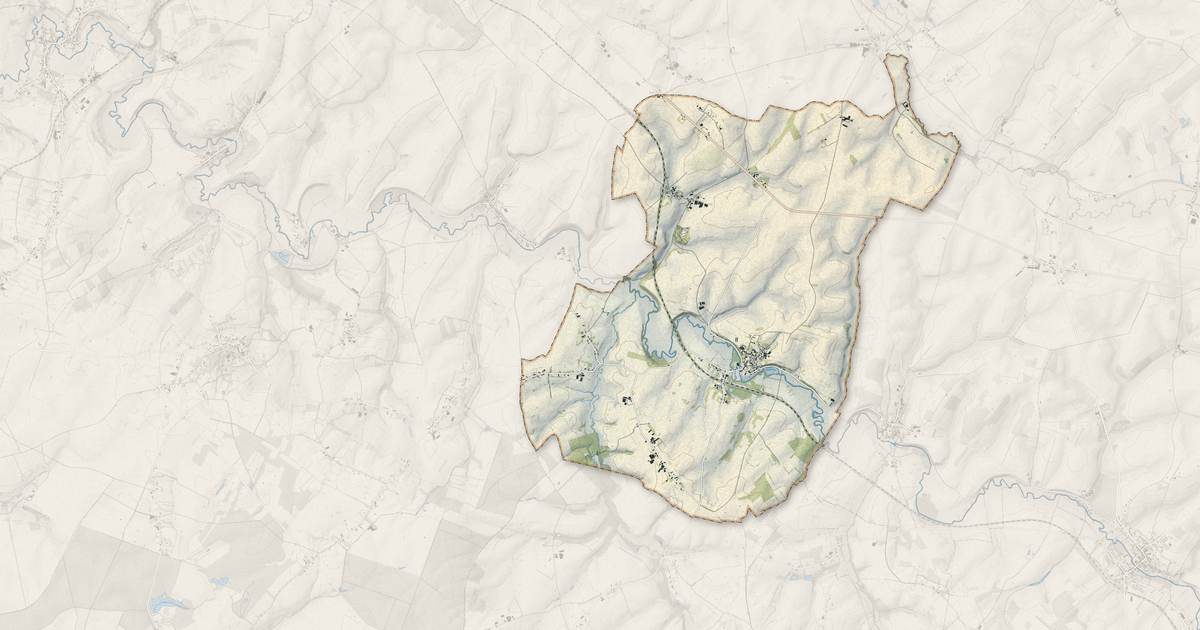 Portrait cartographique de Martigny : relief, eau, forêts, bâti et voies, calculés à partir des données de l'IGN