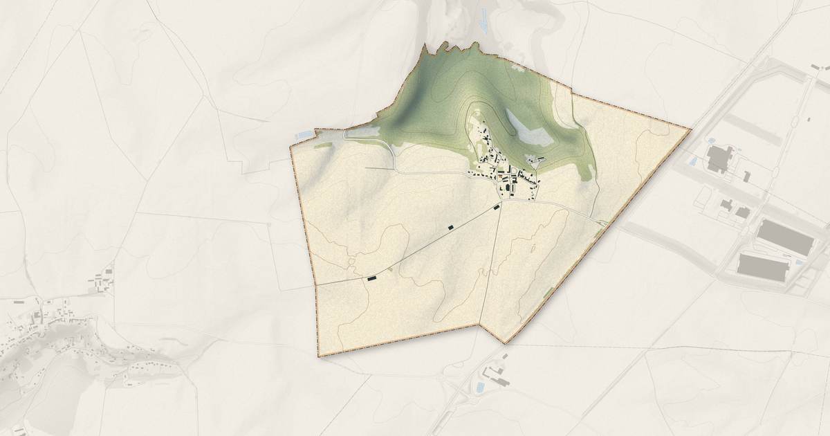Portrait cartographique de Missy-aux-Bois : relief, eau, forêts, bâti et voies, calculés à partir des données de l'IGN