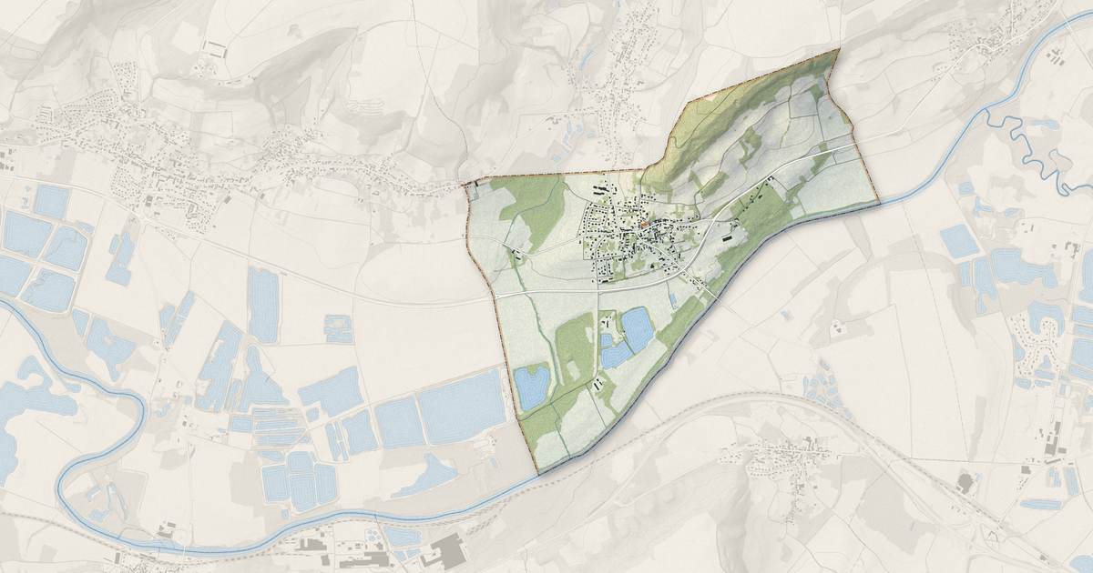 Portrait cartographique de Missy-sur-Aisne : relief, eau, forêts, bâti et voies, calculés à partir des données de l'IGN
