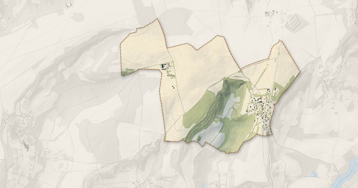 Portrait cartographique de Monthenault : relief, eau, forêts, bâti et voies, calculés à partir des données de l'IGN