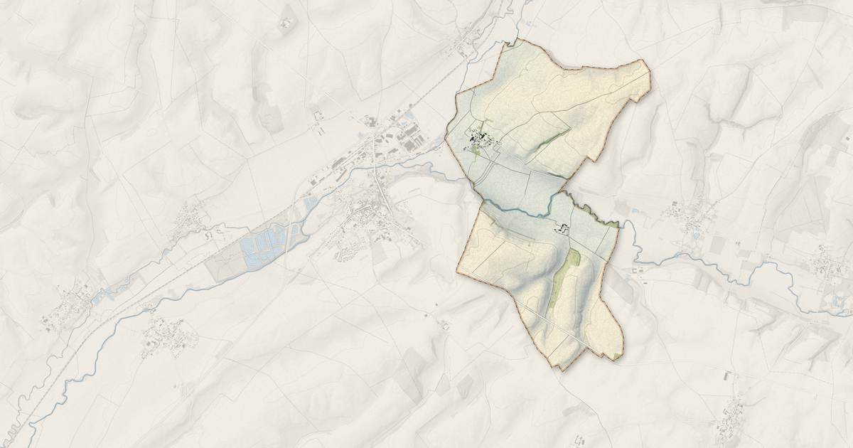 Portrait cartographique de Montigny-sous-Marle : relief, eau, forêts, bâti et voies, calculés à partir des données de l'IGN