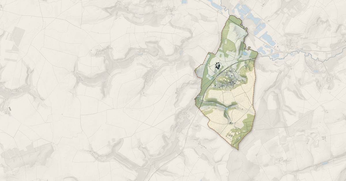 Portrait cartographique de Mont-Notre-Dame : relief, eau, forêts, bâti et voies, calculés à partir des données de l'IGN